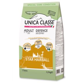Корм Unica Classe для взрослых кошек курица 1,5 кг